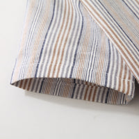 Load image into Gallery viewer, 2 Pieces Set Baby Kid Boys Dressy Striped Bow Shirts And Solid Color Rompers Wholesale 230308364
