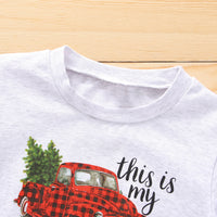 Load image into Gallery viewer, 2 Pieces Set Baby Kid Unisex Car Print Hoodies Sweatshirts And Checked Pants Wholesale 230308368
