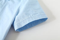 Load image into Gallery viewer, 2 Pieces Set Baby Kid Boys Bow Shirts And Checked Rompers Wholesale 230308376
