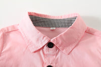 Load image into Gallery viewer, 2 Pieces Set Baby Kid Boys Bow Shirts And Checked Rompers Wholesale 230308376
