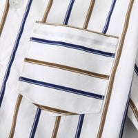 Load image into Gallery viewer, 2 Pieces Set Baby Kid Boys Birthday Party Striped Bow Shirts And Solid Color Rompers Wholesale 230308380
