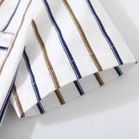 Load image into Gallery viewer, 2 Pieces Set Baby Kid Boys Birthday Party Striped Bow Shirts And Solid Color Rompers Wholesale 230308380
