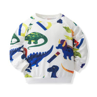 Load image into Gallery viewer, 2 Pieces Set Baby Kid Boys Dinosaur Animals Cartoon Print Hoodies Sweatshirts And Pants Wholesale 230308386
