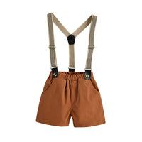 Load image into Gallery viewer, 2 Pieces Set Baby Kid Boys Checked Bow Shirts And Solid Color Suits Rompers Wholesale 230308397
