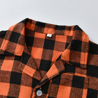 Load image into Gallery viewer, 2 Pieces Set Baby Kid Unisex Checked Tops And Pants Wholesale 230308404
