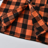 Load image into Gallery viewer, 2 Pieces Set Baby Kid Unisex Checked Tops And Pants Wholesale 230308404
