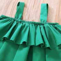 Load image into Gallery viewer, 2 Pieces Set Baby Kid Girls Solid Color Tank Tops And Pants Wholesale 230308406
