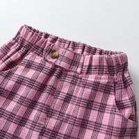 Load image into Gallery viewer, 3 Pieces Set Baby Kid Boys Birthday Solid Color Bow Shirts And Checked Vests Waistcoats And Shorts Wholesale 230308410
