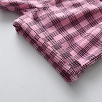 Load image into Gallery viewer, 3 Pieces Set Baby Kid Boys Birthday Solid Color Bow Shirts And Checked Vests Waistcoats And Shorts Wholesale 230308410
