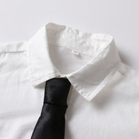 Load image into Gallery viewer, 3 Pieces Set Baby Kid Big Kid Boys Birthday Party Solid Color Bow Shirts Vests Waistcoats And Jumpsuits Wholesale 230308451
