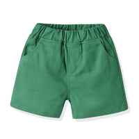 Load image into Gallery viewer, 3 Pieces Set Baby Kid Boys Solid Color Print T-Shirts Shorts And Flower Jackets Outwears Wholesale 230308491
