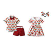 Load image into Gallery viewer, 2 Pieces Set Baby Kid Boys Bow Shirts And Solid Color Shorts Wholesale 230308498
