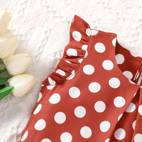 Load image into Gallery viewer, 2 Pieces Set Baby Kid Girls Polka dots Tops And Solid Color Skirts Wholesale 230308512
