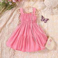 Load image into Gallery viewer, Baby Kid Girls Solid Color Dresses Wholesale 230308553
