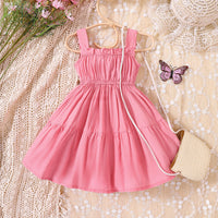 Load image into Gallery viewer, Baby Kid Girls Solid Color Dresses Wholesale 230308553
