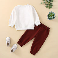 Load image into Gallery viewer, 2 Pieces Set Baby Kid Boys Letters Tops And Solid Color Pants Wholesale 230308579
