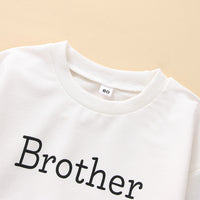 Load image into Gallery viewer, 2 Pieces Set Baby Kid Boys Letters Tops And Solid Color Pants Wholesale 230308579
