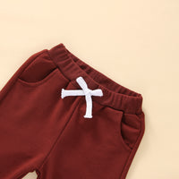 Load image into Gallery viewer, 2 Pieces Set Baby Kid Boys Letters Tops And Solid Color Pants Wholesale 230308579
