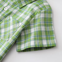 Load image into Gallery viewer, 2 Pieces Set Baby Kid Boys Dressy Checked Bow Shirts And Solid Color Shorts Wholesale 230308587

