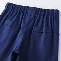 Load image into Gallery viewer, 2 Pieces Set Baby Kid Boys Dressy Checked Bow Shirts And Solid Color Shorts Wholesale 230308587
