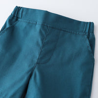 Load image into Gallery viewer, 2 Pieces Set Baby Kid Boys Dressy Checked Bow Shirts And Solid Color Shorts Wholesale 230308587
