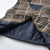 Load image into Gallery viewer, 3 Pieces Set Baby Kid Boys Dressy Checked Vests Waistcoats And Solid Color Bow Shirts And Pants Suits Wholesale 230308592
