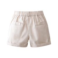 Load image into Gallery viewer, 2 Pieces Set Baby Kid Boys Dressy Checked Bow Shirts And Solid Color Shorts Suits Wholesale 230308596
