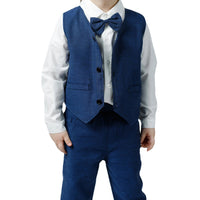 Load image into Gallery viewer, 3 Pieces Set Baby Kid Boys Birthday Party Solid Color Bow Shirts And Vests Waistcoats And Pants Wholesale 230308602

