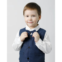 Load image into Gallery viewer, 3 Pieces Set Baby Kid Boys Birthday Party Solid Color Bow Shirts And Vests Waistcoats And Pants Wholesale 230308602
