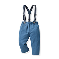 Load image into Gallery viewer, 3 Pieces Set Baby Kid Boys Birthday Party Flower Bow Print Shirts And Solid Color Vests Waistcoats And Pants Wholesale 230308611
