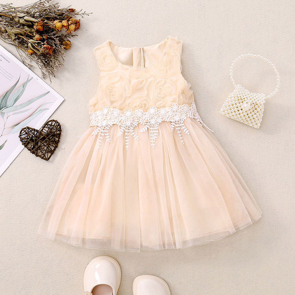 Baby Kid Girls Flower Embroidered Dresses Wholesale 230308617