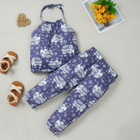 Load image into Gallery viewer, 2 Pieces Set Baby Kid Girls Cartoon Print Tank Tops And Pants Wholesale 230308634
