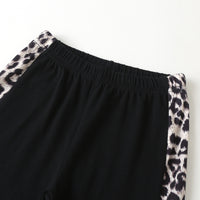 Load image into Gallery viewer, 2 Pieces Set Baby Kid Girls Color-blocking Leopard T-Shirts And Shorts Wholesale 230308635

