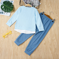 Load image into Gallery viewer, 2 Pieces Set Baby Kid Girls Color-blocking Hoodies Sweatshirts And Pants Wholesale 230308637
