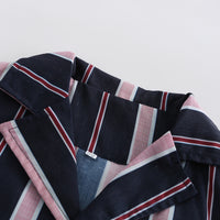 Load image into Gallery viewer, 2 Pieces Set Baby Boys Striped Shirts And Solid Color Shorts Wholesale 23030869
