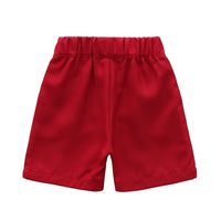 Load image into Gallery viewer, 2 Pieces Set Baby Boys Striped Shirts And Solid Color Shorts Wholesale 23030869
