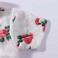 Load image into Gallery viewer, 2 Pieces Set Baby Kid Boys Birthday Party Flower Bow Print Shirts And Solid Color Shorts Wholesale 23030870
