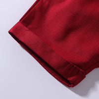 Load image into Gallery viewer, 2 Pieces Set Baby Kid Boys Birthday Party Flower Bow Print Shirts And Solid Color Shorts Wholesale 23030870
