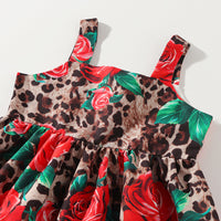 Load image into Gallery viewer, Baby Kid Girls Flower Leopard Print Dresses Wholesale 23030879
