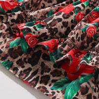 Load image into Gallery viewer, Baby Kid Girls Flower Leopard Print Dresses Wholesale 23030879
