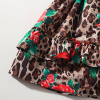 Load image into Gallery viewer, Baby Kid Girls Flower Leopard Print Dresses Wholesale 23030879
