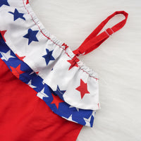Load image into Gallery viewer, 2 Pieces Set Baby Girls Independence Day Star Print Tops And Shorts Wholesale 23030882
