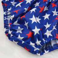 Load image into Gallery viewer, 2 Pieces Set Baby Girls Independence Day Star Print Tops And Shorts Wholesale 23030882
