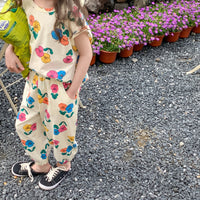 Load image into Gallery viewer, 2 Pieces Set Baby Kid Girls Flower Print Tops And Pants Wholesale 230315125
