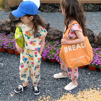 Load image into Gallery viewer, 2 Pieces Set Baby Kid Girls Flower Print Tops And Pants Wholesale 230315125
