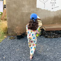 Load image into Gallery viewer, 2 Pieces Set Baby Kid Girls Flower Print Tops And Pants Wholesale 230315125
