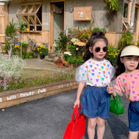 Load image into Gallery viewer, Baby Kid Girls Love heart Lace Print Tops Wholesale 230315130
