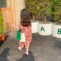 Load image into Gallery viewer, Baby Kid Girls Flower Print Jumpsuits Wholesale 230315132
