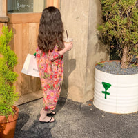 Load image into Gallery viewer, Baby Kid Girls Flower Print Jumpsuits Wholesale 230315132
