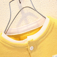 Load image into Gallery viewer, 2 Pieces Set Baby Kid Unisex Color-blocking T-Shirts And Solid Color Shorts Wholesale 230315156
